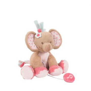 Nattou Мягкая игрушка с музыкой слоник Розе 21см 655064 - Уцінка 655064 фото