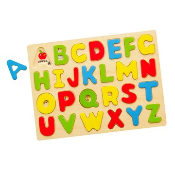 Дерев'яний пазл Viga Toys Англійський алфавіт, великі літери (58543) 58543 фото