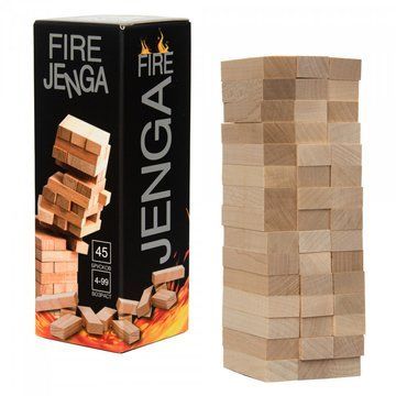 Настільна гра "Fire Jenga" (рос.) Настільна гра "Fire Jenga" Strateg (рос.) у кор-ці 19-6,7-6,7 см (30963) 30963 фото
