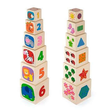 Дерев'яні кубики-пірамідка Viga Toys з цифрами (50392) 50392 фото