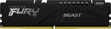 Память ПК Kingston DDR5 16GB KIT (8GBx2) 5600 FURY Beast Black (KF556C40BBK2-16) KF556C40BBK2-16 фото