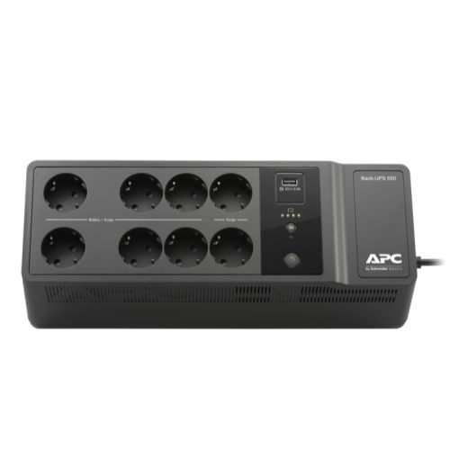 Джерело безперебійного живлення APC Back-UPS 650VA/400W, USB charging port, USB, 6+2 Schuko (BE650G2-RS) BE650G2-RS фото