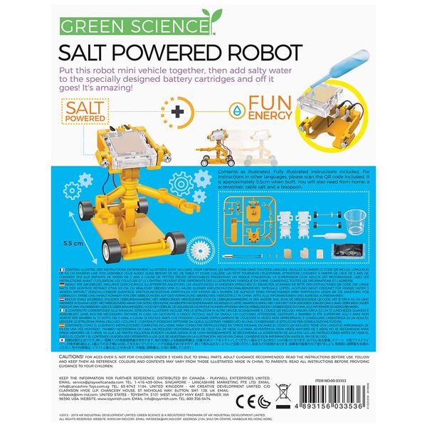 Робот на енергії солі своїми руками 4M (00-03353) 00-03353 фото