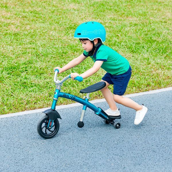 Біговел MICRO серії "G-Bike Chopper Deluxe" - АКВА (до 20 kg з сидінням, 2-х колісний) GB0025 - Уцінка 100322 фото