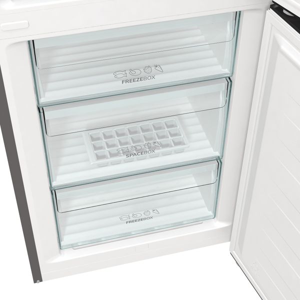 Холодильник з нижн. мороз. камерою Gorenje, 200х60х60см, 2 двері, 235( 96)л, А++, Total NF , Зона св-ті, Зовн. Диспл - Уцінка NRK6202AXL4 фото