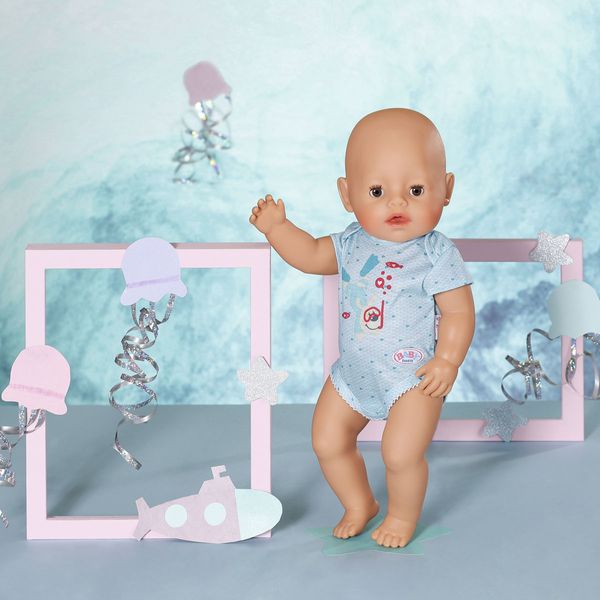 Одежда для куклы BABY BORN - БОДИ S2 (голубое) 830130 фото