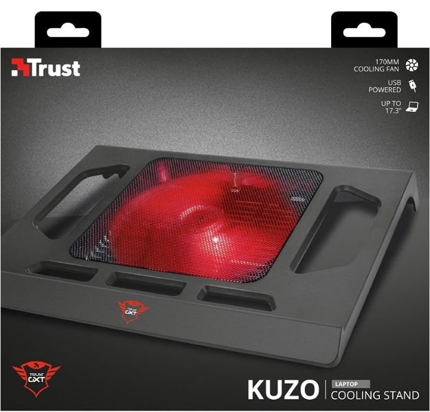 Підставка для ноутбука Trust GXT 220 Kuzo (17.3") RED LED Black (20159_TRUST) 20159_TRUST фото