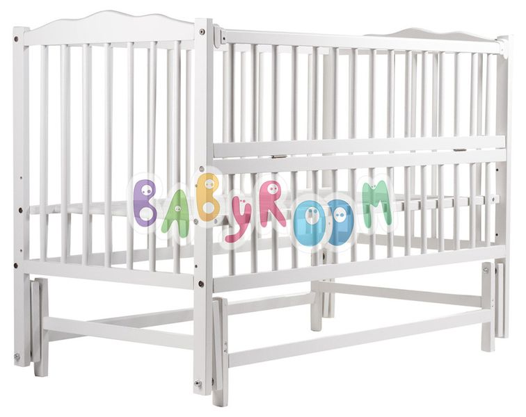 Кровать Babyroom Веселка маятник, откидной бок DVMO-2 бук белый (622000) BR-622000 фото