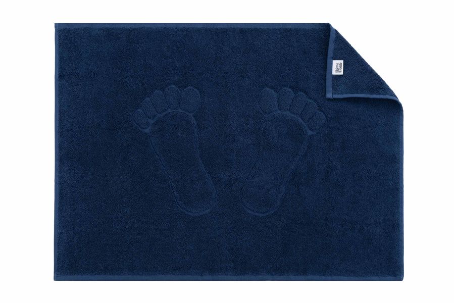 Коврик для ног махровый Ardesto Benefit, 50х70см, 100% хлопок, темно-синий (ART2457DB) ART2457IV фото