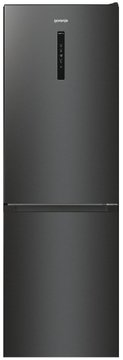 Холодильник Gorenje NRK619EABXL4 з нижн. мороз. камерою, 185х60х60см, 2 дв., Х- 204л, М- 96л, A+, NoFrost Plus, Fresh zone, чорний NRK619EABXL4 NRK619EABXL4 фото