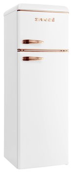 Холодильник Snaige з верхн. мороз., 172.5x63х56, холод.відд.-201л, мороз.відд.-57л, 2дв., A++, ST, retro, білий-мідь (FR27SM-PROC0E) FR27SM фото