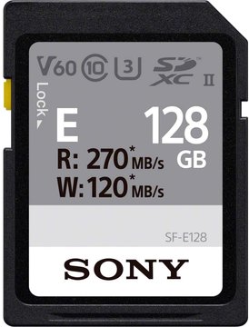 Карта пам'яті Sony SDXC 128GB C10 UHS-II U3 V60 R270/W120MB/s Entry (SFE128.ET4) SFE128.ET4 фото