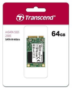 Накопичувач SSD Transcend mSATA 64GB SATA 230S (TS64GMSA230S) TS64GMSA230S фото