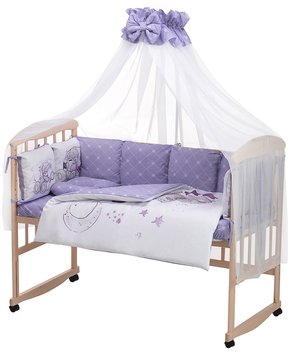 Дитяче ліжко Babyroom Bortiki Print-08 purple teddy