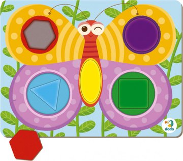 Детский пазл-сортер "Бабочка" DoDo , 5 элементов (300288) 300288 фото