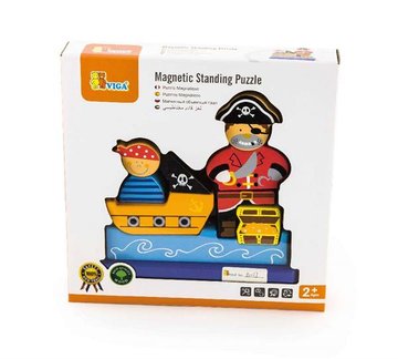 Магнітна дерев'яна іграшка Viga Toys Пірат (50077) 50077 фото