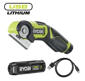 Різчик акумуляторний Ryobi RCT4-120G, 4В USB Lithium, акб 1х2Аг (5133005639) 5133005639 фото