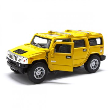 Колекційна іграшкова машинка HUMMER H2 SUV інерційна Жовтий (KT5337W(Yellow)) KT5337W(Yellow) фото