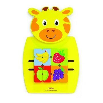 Бизиборд Viga Toys Жираф с фруктами (50680) 50680 фото