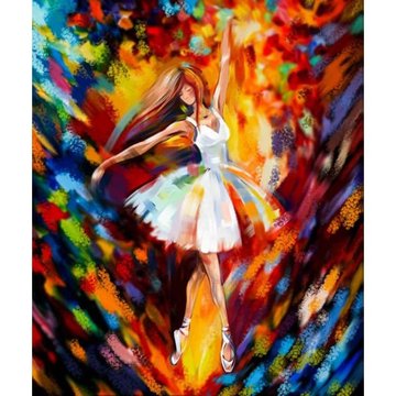 Картина за номерами "Балерина в білому" Danko Toys KpNe-01-06 40x50 см KpNe-01-06 фото