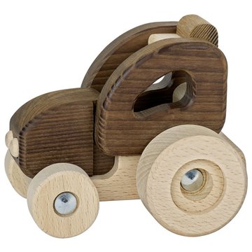 Машинка деревянная Трактор (натуральный) Goki 55911G - Уцінка 55911G фото