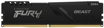 Память ПК Kingston DDR4 32GB KIT (16GBx2) 2666 FURY Beast (KF426C16BBK2/32) KF426C16BBK2/32 фото