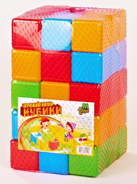 Ігровий набір кольорових кубиків 09065, 45 шт 09065 фото