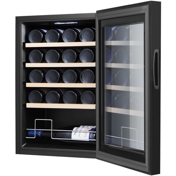Холодильник Philco для вина, 64х34.5х52, холод.отд.-47л, зон - 1, бут-18, диспл, подсветка, черный PW18F (PW20KF) PW20KF фото