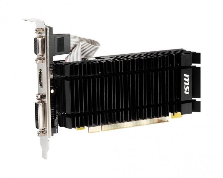 Відеокарта MSI GeForce G T730 2GB GDDR3 low profile silent (N730K-2GD3H/LPV1) N730K-2GD3H/LPV1 фото