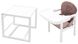 Стульчик- трансформер Babyroom Винни-240 белый пластиковая столешница графит-серый (мишка с сердцем) (680581)