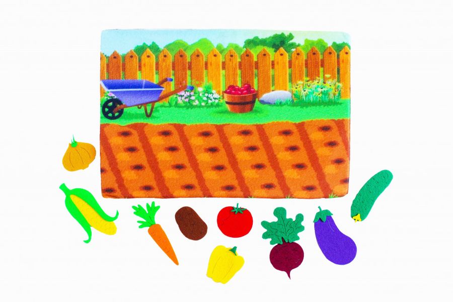 Детская развивающая игра с фетра "Овощи" на липучках (PF-002) PF-002 фото