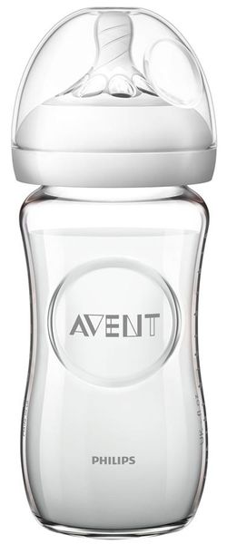 Бутылочка для кормления Avent Natural стеклянная 240 мл (SCF053/17) SCF053/17 фото