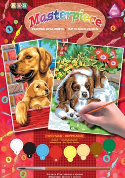 Набір для творчості Sequin Art PAINTING BY NUMBERS JUNIOR-PAIRS Собаки SA0214 SA0214 фото