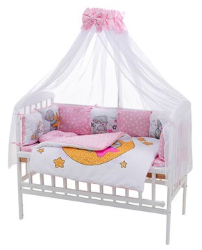 Дитяче ліжко Babyroom Bortiki Print-08 pink teddy