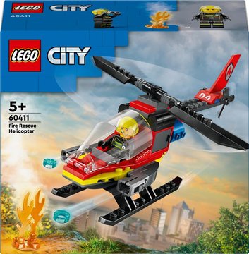 Конструктор LEGO City Пожежний рятувальний гелікоптер (60411) 60411 фото
