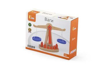 Дерев'яні навчальні терези (ваги) Viga Toys с гирями (50660) 50660 фото