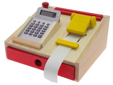 Ігровий набір Nic дерев'яний касовий апарат NIC528735 - Уцінка NIC528735 фото