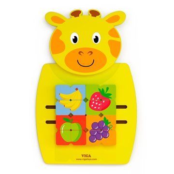 Бизиборд Viga Toys Жираф с фруктами (50680FSC) 50680FSC фото