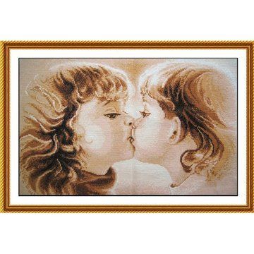 Вишивка хрестиком "Солодке дитинство" 68х46см (R227) R227 фото