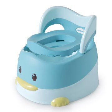 Дитячий горщик Каченя з поліуретановим кільцем, блакитний - Babyhood (BH-114BU) BH-114BU фото