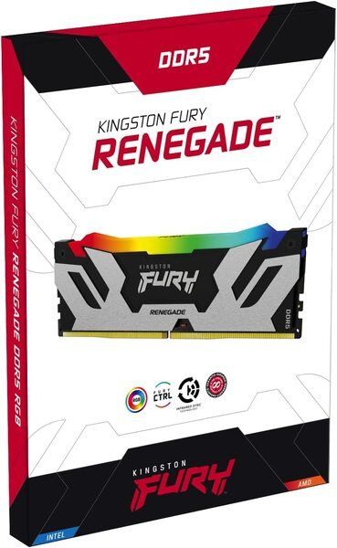 Пам'ять ПК Kingston DDR5 16GB 6000 FURY Renegade RGB (KF560C32RSA-16) KF560C32RSA-16 фото