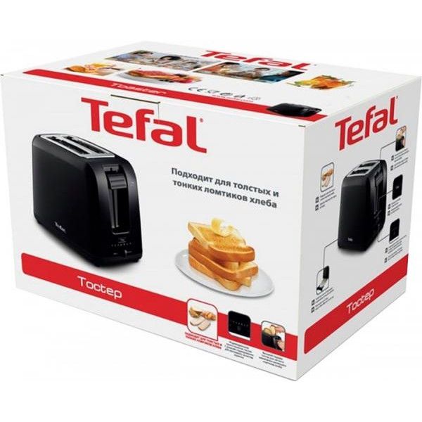 Тостер Tefal Vita, 800Вт, пластик, черный TT1A1830 фото