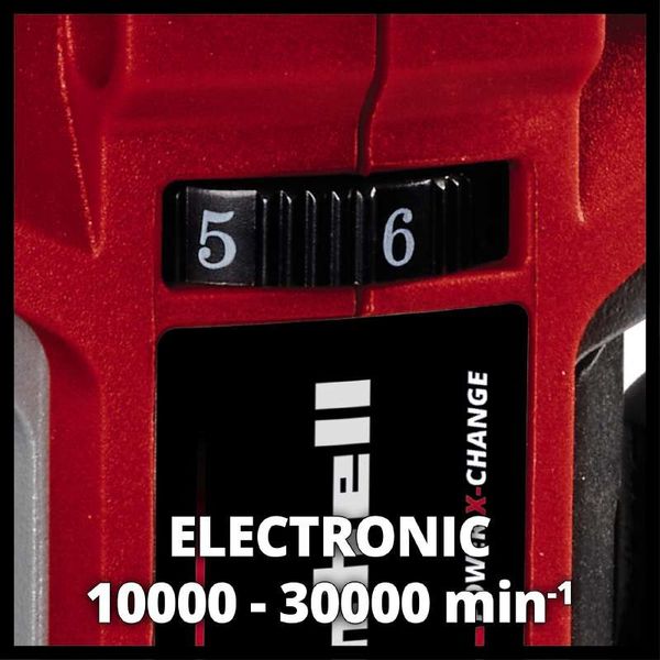 Фрезер кромковий акумуляторний Einhell TP-ET 18 Li BL - Solo, 18В, цанга 6 та 8 мм, 10000-30000об/хв, 1.34кг, без АКБ та ЗП 4350412 фото