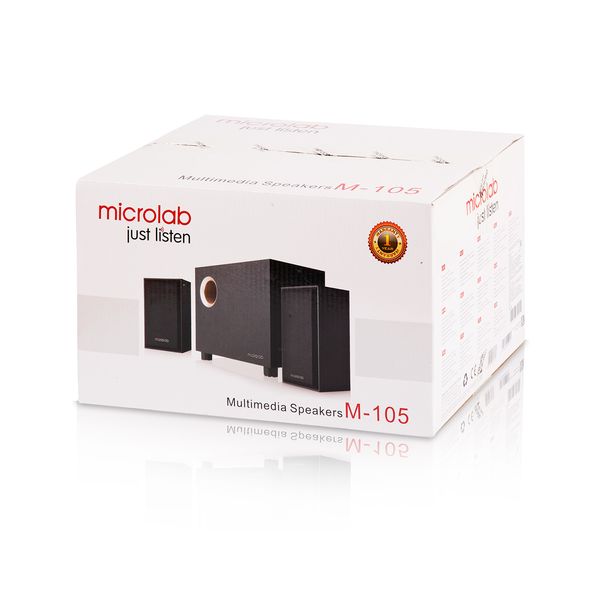 Акустична система MICROLAB M-105 2.1, 10W, mini-jack, чорний - Уцінка M-105 фото