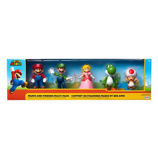 Набор эксклюзивных игровых фигурок SUPER MARIO - МАРИО И ДРУЗЬЯ (5 фигурок, 6 cm) (400904) 400904 фото