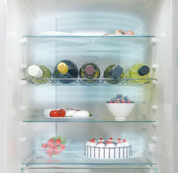 Холодильник Candy вбуд. з нижн. мороз., 177x66х60, холод.відд.-186л, мороз.відд.-62л, 2дв., А++, NF, інв., зона нульова, білий CBT5518EW фото
