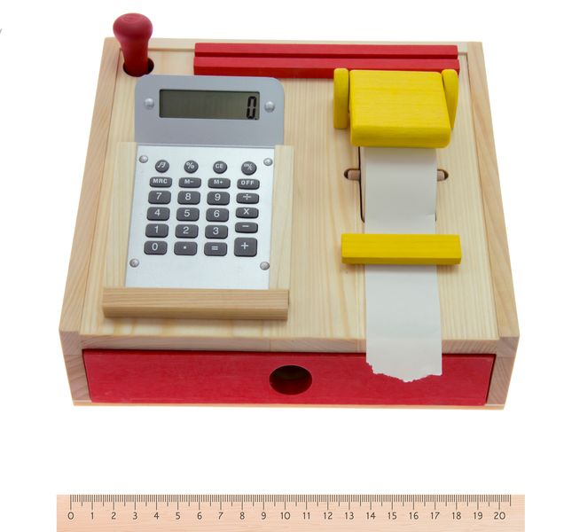 Ігровий набір Nic дерев'яний касовий апарат NIC528735 - Уцінка NIC528735 фото