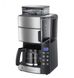 Кофеварка Russell Hobbs капельная Grind and Brew, 1.25л, молотая, LED-дисплей, черно-металл (25610-56)