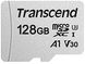 Карта пам'яті Transcend microSD 128GB C10 UHS-I R100/W40MB/s (TS128GUSD300S)