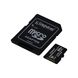 Карта пам'яті Kingston microSD 64GB C10 UHS-I R100MB/s + SD (SDCS2/64GB)